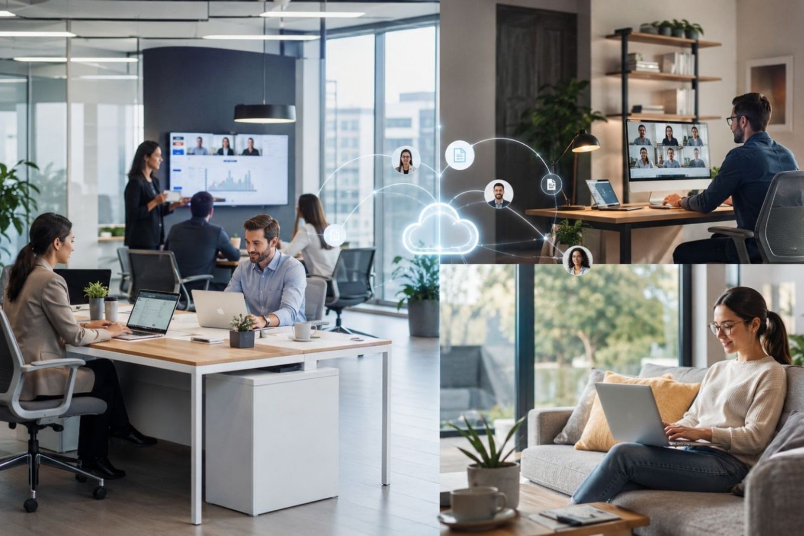 Mô hình Hybrid và Văn phòng linh hoạt (Flex Office)