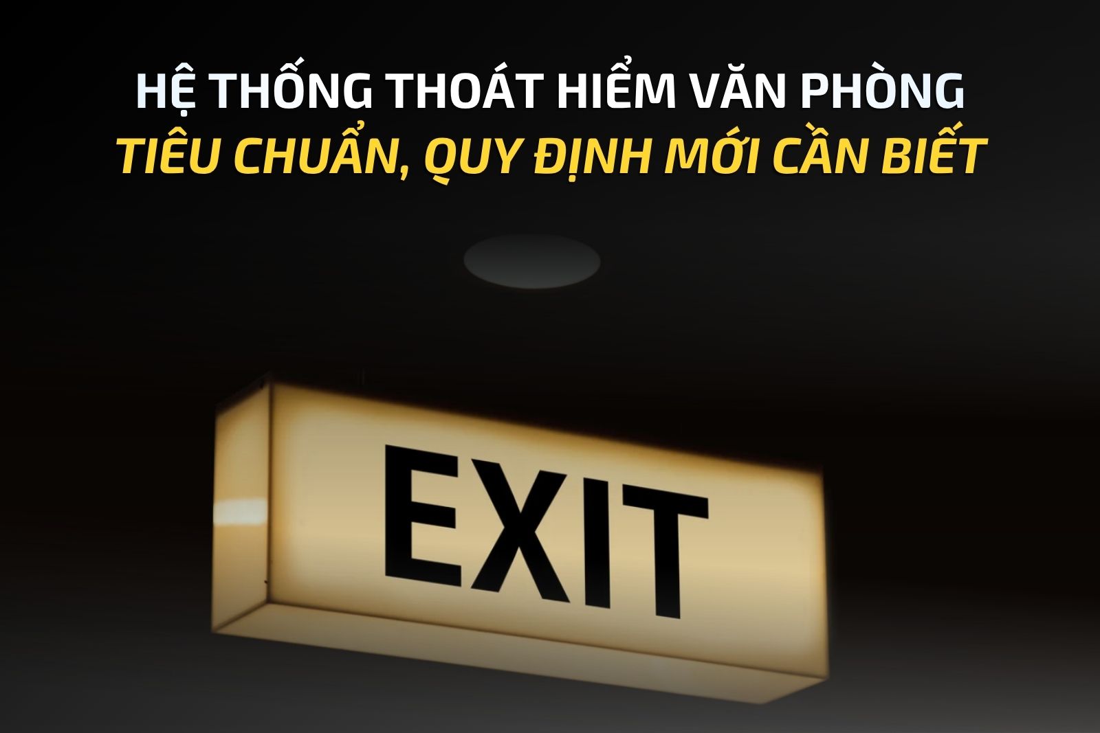 HỆ THỐNG THOÁT HIỂM VĂN PHÒNG: TIÊU CHUẨN, QUY ĐỊNH MỚI CẦN BIẾT